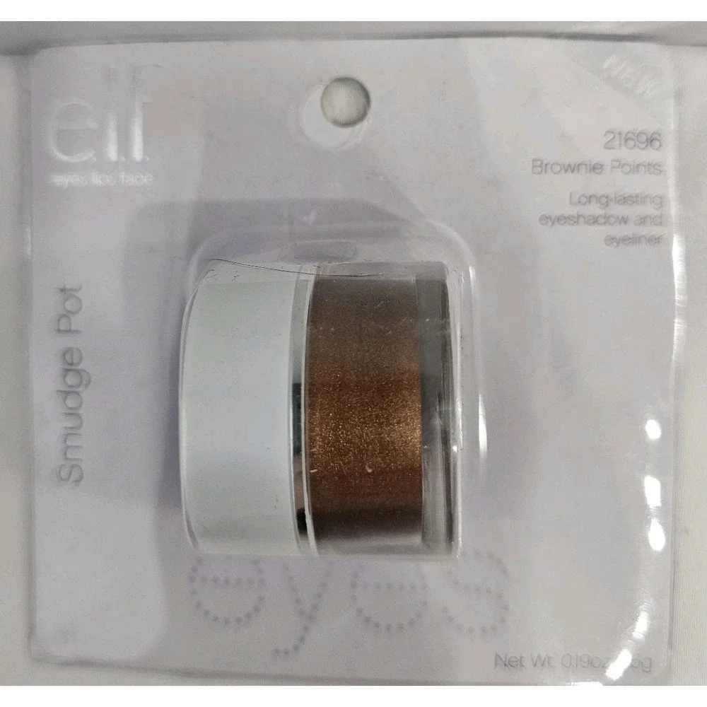 ELF Smudge Pot Eye Shadow/Eye Liner #21696 BROWNIE POINTS sealed NIP MU-008
